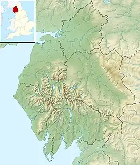 Map showing the location of Appleby Fells