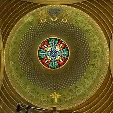 Inside of Armenian Orthodox church cupola in Lviv, Ukraine.