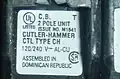 Cutler-Hammer TWO pole CTL Circuit Breaker