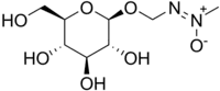 Chemical structure of cycasin