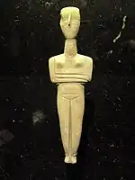 Cycladic Idol, from Cyclades Greece, 3000 BCE