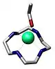 Crystal structure of a Zn(II)-cyclen-ethanol dication.