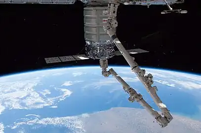 Cygnus docked to the ISS