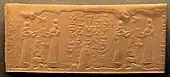 Cylinder seal of Kassite king Kurigalzu II (c. 1332–1308 BC). Louvre Museum AOD 105