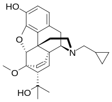 Chemical structure of cyprenorphine.