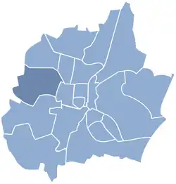 Location of Lisiniec within Częstochowa