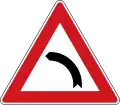 Curve to left