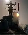 USS Merrill fires her Tomahawk missile on 6 March 1983