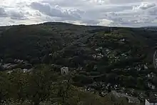 Judenkopf as seen from viewpoint Kaisertempel above Eppstein