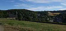 Junkernberg on the left (on the right "Arnoldshainer Wiesenhang" ("Arnoldshain meadow slope")