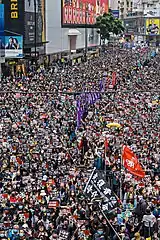 Protesters flooding the streets