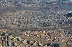 Aerial view overhead Elsburg