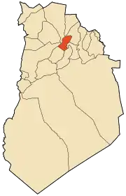 Location of El Bayadh, Algeria within El Bayadh Province