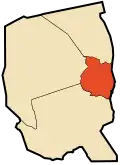 Location of In Amenas commune within Illizi Province