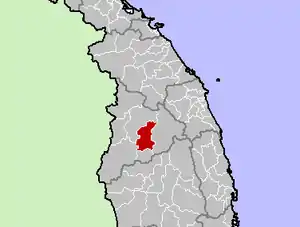 Location in Kon Tum province