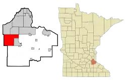 Location within Dakota County, Minnesota