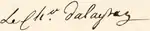 Signature of Nicolas Dalayrac from 1809