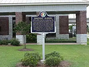 Daleville historical marker