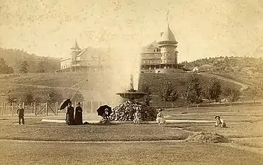 Dana B. Chase. Montezuma Hotel (rebuilt), Las Vegas Hot Springs, New Mexico, 1888