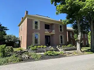 Daniel Baker House - Built c.1820 by Daniel Baker.   According to the book "Heritage of Architecture and Arts in Fairfield County, Ohio" by Ruth W. Drinkle this house was also used as a stop on the Underground Railroad along with several other nearby houses such as the Dr. Simon Hyde house across the street.