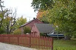 The Daniel Vaughn Homestead onthe western side of Lake Milton