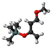 Ball-and-stick model of Danishefsky's diene