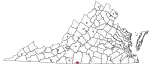 State map highlighting Danville