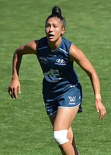 Darcy Vescio playing for the Carlton Football Club in 2017