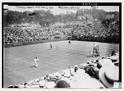 Davis Cup 1913 quarterfinal at the West Side Tennis Club, New York - Rice (Australasia) against McLoughlin (United States)