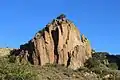 Rock outcropping along the Indian Lodge Trail