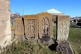 A row of khachkars