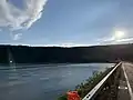 A view of DeRuyter Reservoir in summer 2020, taken from the dam