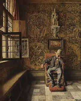 The Man in the Chair by Henri de Braekeleer. 1875