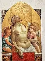 Dead Christ Supported by Two Angels, c. 1472, Carlo Crivelli, (Philadelphia Museum of Art)