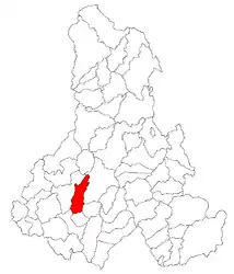 Location in Harghita County