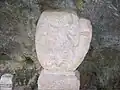 Dedication stone at the Mithraeum.