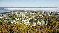 Deer Lake seen from above.