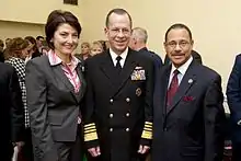 McMorris in 2009 with Adm. Mike Mullen and Rep. Sanford Bishop