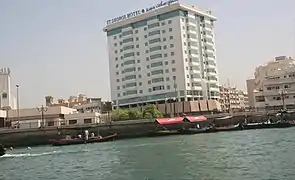 St. George Hotel in Al Ras, as seen from the Creek