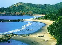 Om Beach is known as one of seven important centers of pilgrimage in Hinduism.