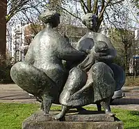 Two women and a child