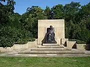 Queen Emma memorial (1935) at the “Rosarium” or Rose garden