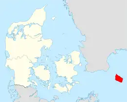 Location of Bornholm