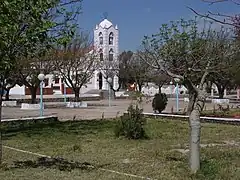 View to the Church of the town of Patquía