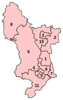 Proposed Revised constituencies in Derbyshire