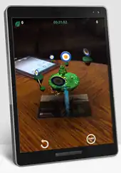  An image from an AR mobile game