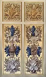 Baroque – grotesques on a door in the Galerie d'Apollon, Louvre Palace, Paris, by Louis Le Vau and Charles Le Brun, after 1661