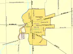 Detailed map of Covington