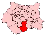 A small constituency, situated in the centre of the county to the west of two similarly sized constituencies.