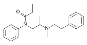 Chemical structure of diampromide.